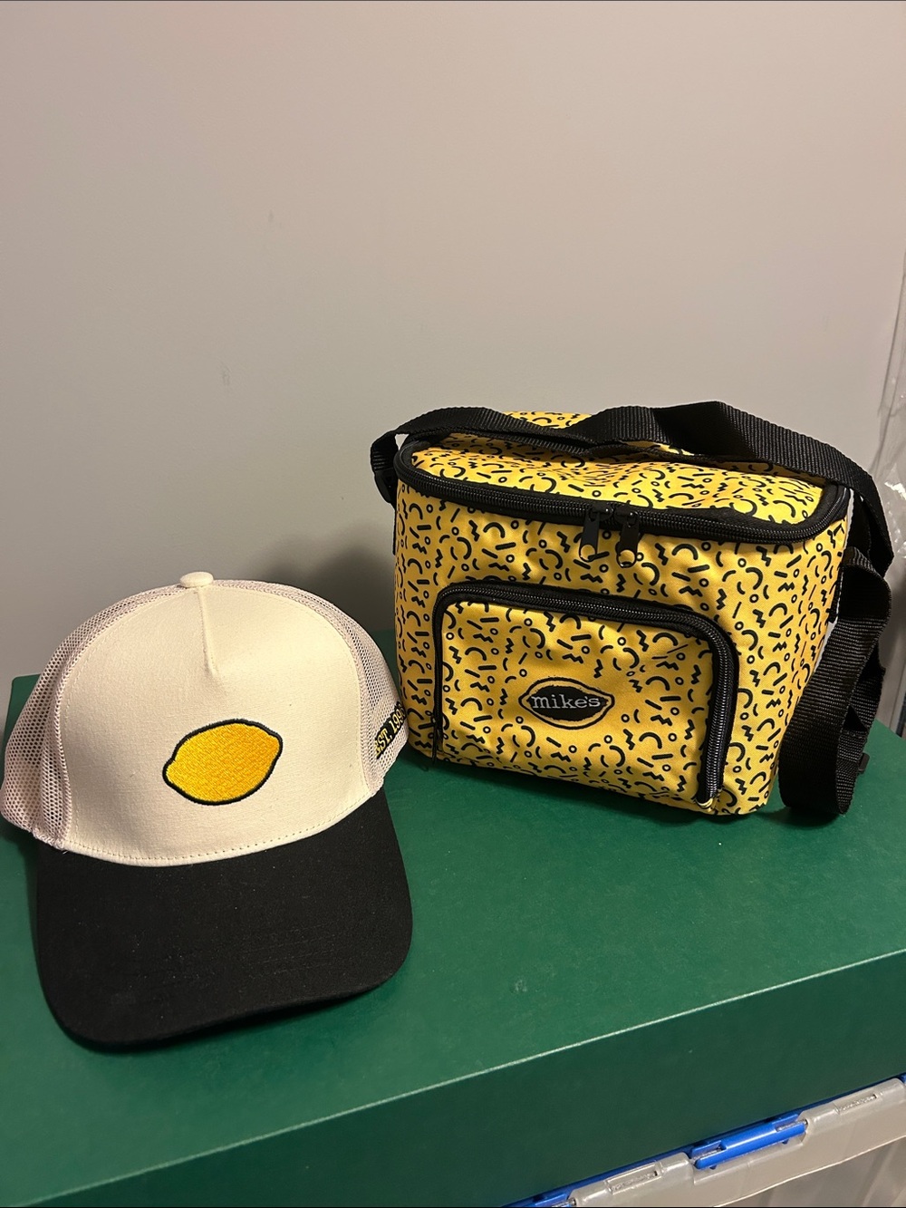 Yellow Patterned Kids Lunch Bag